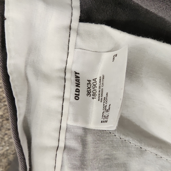 Old Navy Casual Pants 36x34 Charcoal - Picture 4 of 4